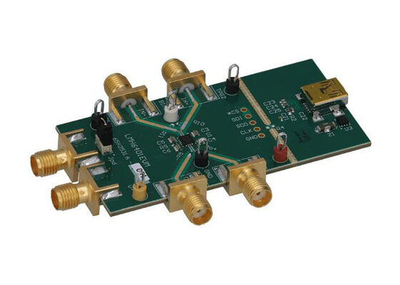 ماژول ارزیابی تقویت‌کننده با بهره متغیر RF LMH6401، راه‌حل‌های تعبیه‌شده LMH6401EVM