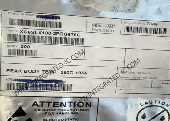 XC6SLX100-2FGG676C تراشه FPGA اسپارتان 6 LX با 480 ورودی/خروجی و پکیج 676-BGA برای کاربردهای کم مصرف