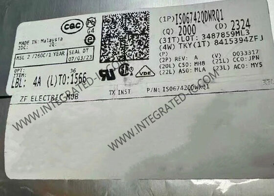 تراشه مدار مجتمع ایزوله‌کننده دیجیتال چهار کاناله ISO6742QDWRQ1 SOIC16