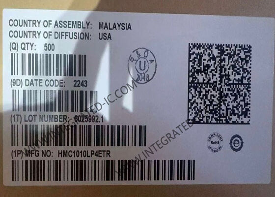 HMC1010LP4ETR چیپ مدار یکپارچه 3.9GHz RMS Power Detector با محدوده پویا 60dB و جریان 50mA