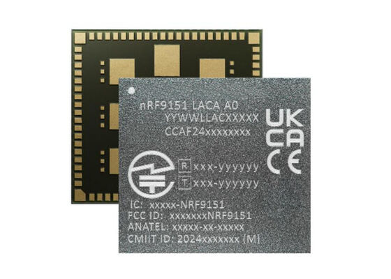 NRF9151-LACA-R7 ماژول ارتباطات بی سیم کم مصرف با مودم LTE-M/NB-IoT/NTN و Arm Cortex-M33 برای اینترنت سلولی