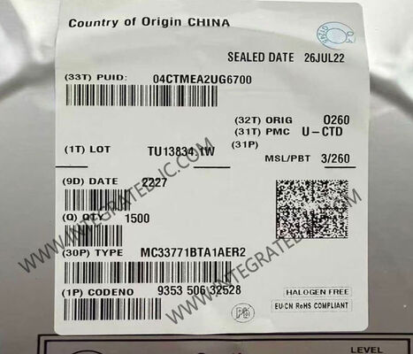 MC33771BTA1AER2 SMARTMOS کنترل کننده باتری لیتیوم یون IC با 7 تا 14 سلول مدیریت و رابط SPI برای کاربردهای خودرو