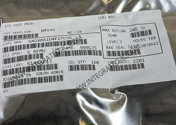 5AGXMA1D4F27C5G Arria V GX FPGA IC با 75000 LE، 6.5536 Gb / s نرخ داده و 336 I / O