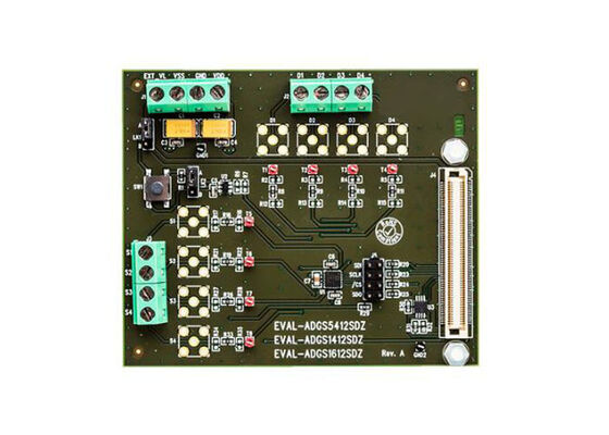 EVAL-ADGS1412SDZ راه حل های جاسازی شده ADGS1412 Quad SPST Switch Board
