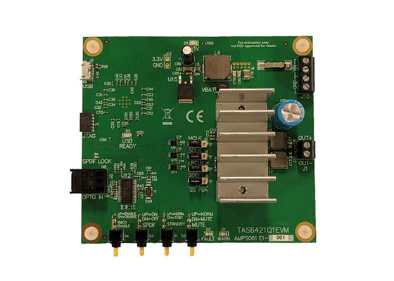 TAS6421Q1EVM راه حل های جاسازی شده PurePathTM 1-Channel Class D Audio Amplifier Board