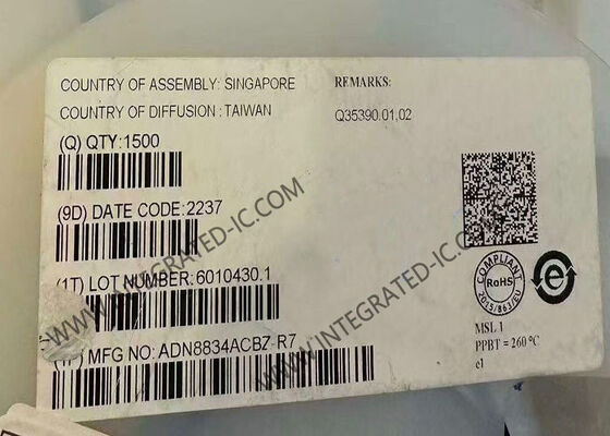 ADN8834ACBZ تراشه مدار یکپارچه 1.5A کنترل کننده TEC جریان خروجی برای کنترل خنک کننده ترمو الکتریکی با ولتاژ 2.7V ~ 5.5V