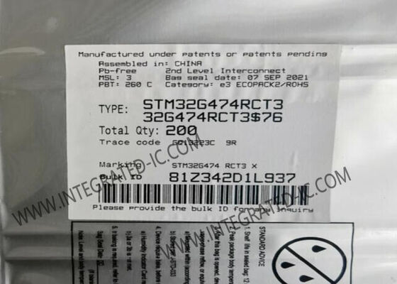 میکروکنترلر STM32G474RCT3 32 بیتی ARM Cortex-M4F MCU با سرعت 170 مگاهرتز و 52 پین ورودی/خروجی