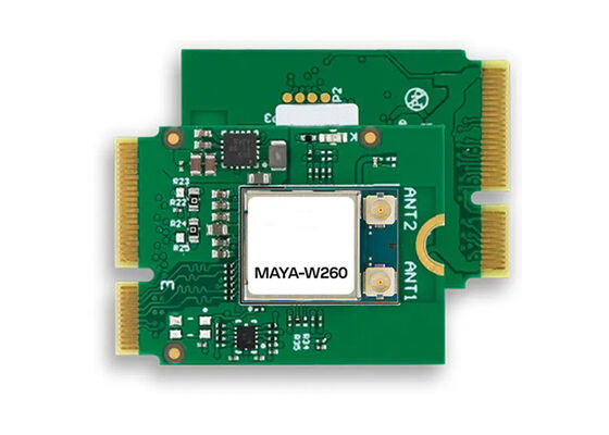 راهکارهای تعبیه شده M2-MAYA-W260 کارت M.2 با ماژول MAYA-W2 Wi-Fi 6/BT 5.4/802.15.4