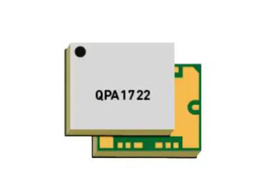 ماژول ارتباط بی‌سیم QPA1722، تقویت‌کننده توان گالیوم نیترید (GaN) در باند K، فرکانس ۱۷.۷ گیگاهرتز تا ۲۰.۲ گیگاهرتز