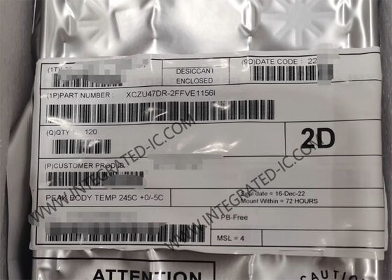 XCZU47DR-2FFVE1156I Field Programmable Gate Array با سرعت 28.21Gb / s DMA 64 بیتی و رابط eMMC 8 بیتی