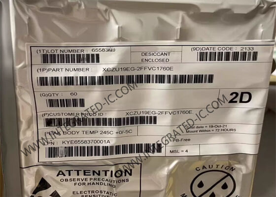 XCZU19EG-2FFVC1760E Field Programmable Gate Array FPGA با رم 256 کیلو بایت 10 بیتی 200KSPS ADC و نرخ داده 6.0Gb / s