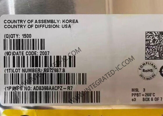 تراشه مدار مجتمع AD8398AACPZ، درایور خط VDSL2 تک پورت با خاموشی