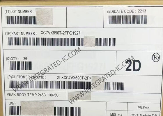 XC7VX690T-2FFG1927I ویرتکس-7 FPGA 640MHz آرایه گیت قابل برنامه ریزی میدانی FCBGA-1927