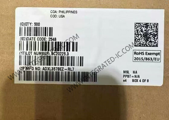 شتاب‌سنج MEMS سه محوره کم مصرف ADXL357BEZ در بسته 14-CLCC