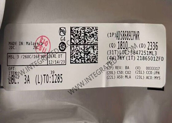 ADS8689IPWR 16-Bit 100-kSPS 1-Channel Analog-to-Digital Converter چیپ مدار یکپارچه