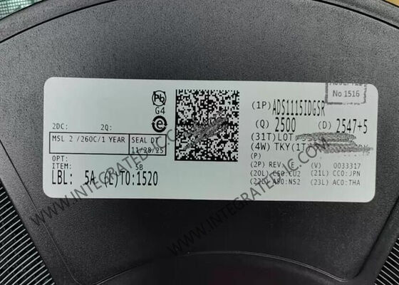 ADS1115IDGSR 16Bit Delta Sigma ADC با نرخ نمونه گیری 860SPS و رابط I2C آنالوگ به تبدیل دیجیتال