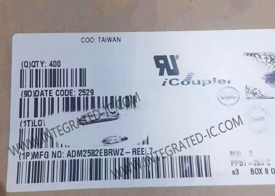 ADM2582EBRWZ تراشه مدار یکپارچه با انزوا 2500Vrms و 16 Mbps نرخ داده RS-485 گیرنده با ±15 kV حفاظت ESD