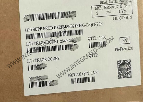 میکروکنترلر 8 بیتی 50 مگاهرتزی EFM8BB21F16G-C-QFN20R با هسته CIP-51 8051 در بسته 20-QFN