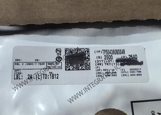 TPS54360BDDAR تراشه مدار مجتمع 3.5A مبدل DC DC با ورودی 4.5 ولت به 60 ولت و فرکانس سوئیچینگ 100 کیلوهرتز به 2.5 مگاهرتز