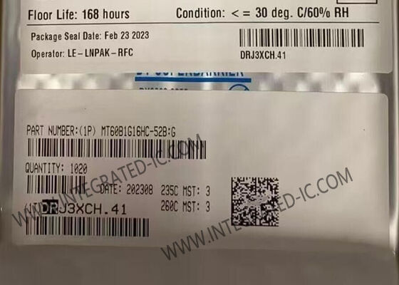 MT60B1G16HC-52B:G حافظه IC تراشه 16Gbit DDR5 SDRAM حافظه تراشه FBGA-102