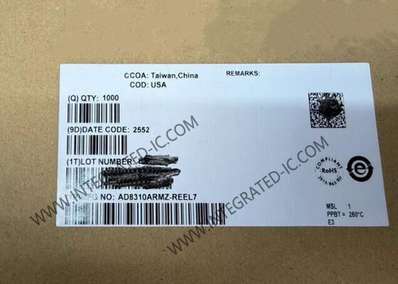 AD8310ARMZ چیپ مدار یکپارچه 95dB لوگرتیمیک تقویت کننده MSOP8 RF قدرت کش
