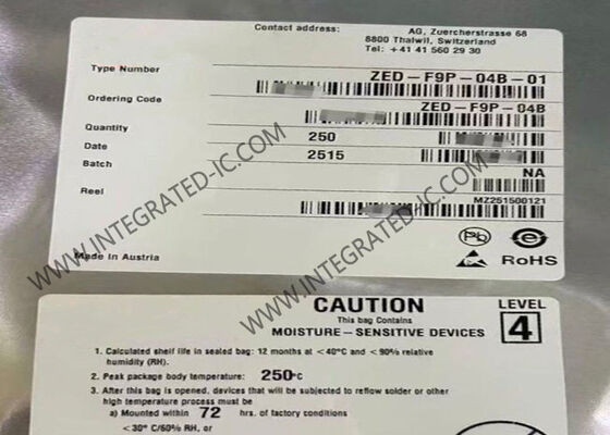 ZED-F9P-04B-01 Wireless Communication Module High Precision GNSS Module