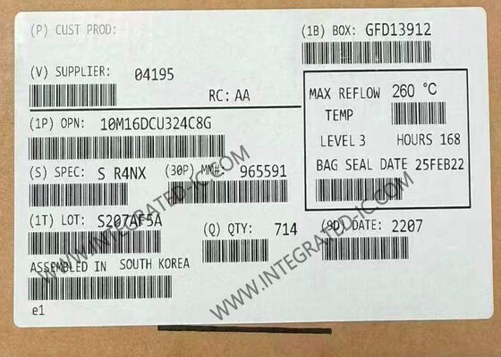 آرایه دروازه قابل برنامه ریزی 10M16DCU324C8G MAX 10 آرایه دروازه قابل برنامه ریزی 324-LFBGA