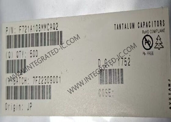 F721A108MMCAQ2 خازن تانتالیم الکترولیتی 1000 µF 1000 میکروفارگانی با پروفیل پایین برای طرح‌های PCB فشرده