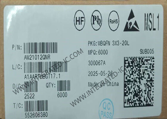 درایور LED 12 کانال AW21012QNR با PWM سطح 256 و رابط I2C