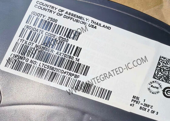 LTC5582IDD چیپ مدار یکپارچه RMS Power Detector با فرکانس 40MHz تا 10GHz و محدوده پویا 57dB ± 0.5dB دقت