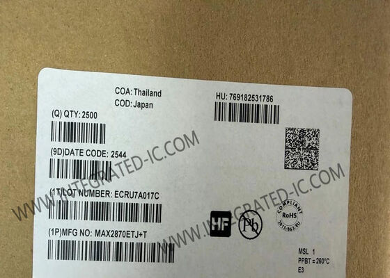 MAX2870ETJ حلقه فاز قفل شده فوق پهن باند با نوسانگر کنترل شده ولتاژ 23.5MHz تا 6GHz حالت های N-Fractional و Integer-N Low Phase Noise