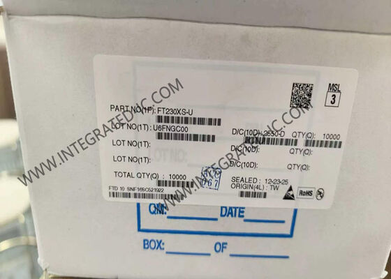 تراشه مدار مجتمع FT230XS-U 12 مگابیت بر ثانیه USB با سرعت کامل تا 3 مگابایت رابط UART با مصرف انرژی کم 8 میلی آمپر