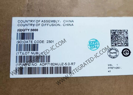 ADP7182AUJZ-5.0 تنظیم کننده خطی LDO کم سر و صدا با PSRR بالا و محدوده ولتاژ ورودی گسترده TSOT-23-5
