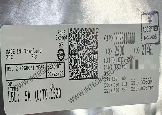 CSD95410RRB تراشه مدار یکپارچه NexFET TM مرحله قدرت هوشمند با 90A اوج جریان مداوم فرکانس بالا و بیش از 95٪ بهره وری سیستم