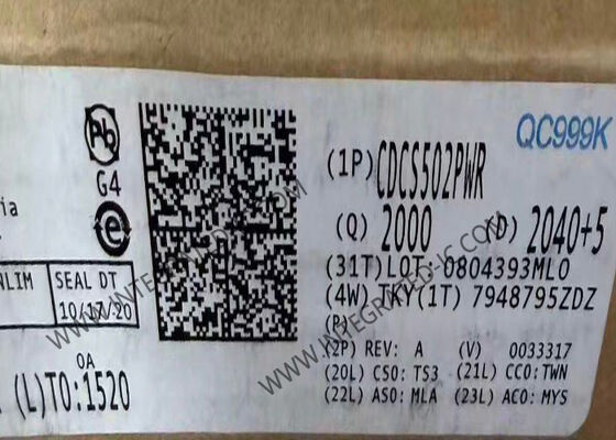 ژنراتور ساعت CDCS502PWR 108MHz با منبع 3.3V در بسته TSSOP-8