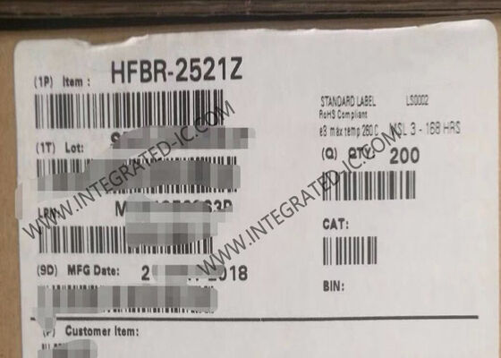 گیرنده فیبر نوری با طول موج 660 نانومتری HFBR-2521Z 5MBd نرخ داده برای کاربردهای صنعتی