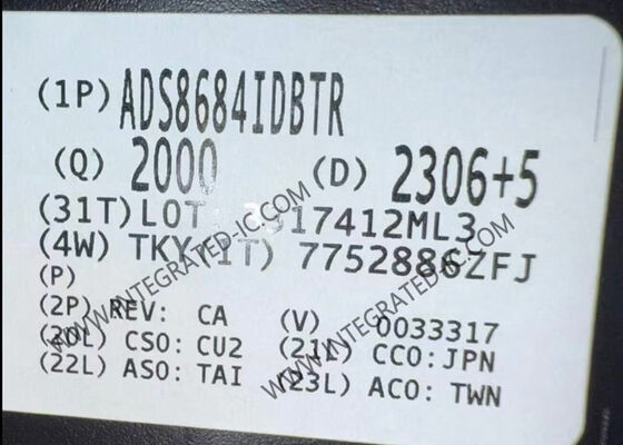 ADS8684IDBTR 16 بیتی 500kSPS SAR تراشه مدار مجتمع تبدیل آنالوگ به دیجیتال TSSOP-38