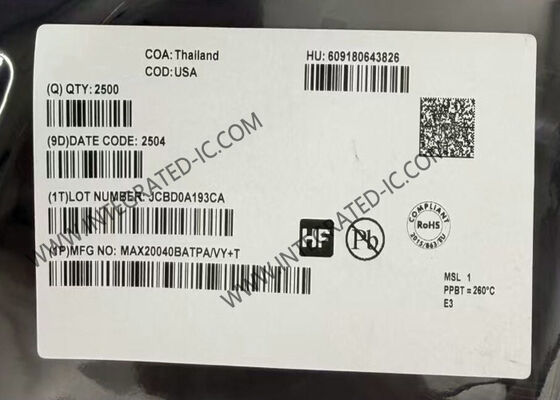 چیپ مدار یکپارچه MAX20040BATPA/VY 12V کنورتر با معماری پل H