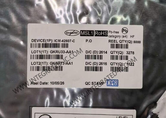 سنسور ردیابی حرکت MEMS با کارایی بالا 6 محوره ICM-42607-C با مصرف توان پایین و رزولوشن ADC 16 بیتی