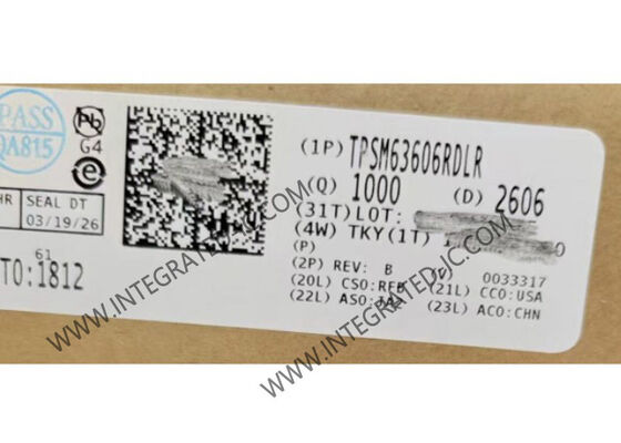 TPSM63606RDLR آی‌سی چیپ مبدل کاهنده همزمان DC/DC با چگالی بالا 6 آمپر