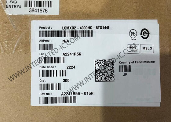 LCMXO2-4000HC-6TG144I Field Programmable Gate Array تراشه FPGA با سرعت 388MHz 540LAB و بسته TQFP144
