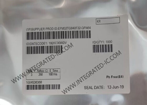 EFM32TG840F32-QFN64 میکروکنترلر MCU 32 بیتی ARM Cortex-M3 با قدرت بسیار کم و سرعت 32MHz