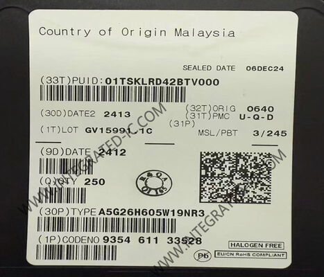 ترانزیستور MOSFET 85 وات برای 2496 تا 2690 مگاهرتز با امپدانس ترمینال بالا با تراشه مدار مجتمع A5G26H605W19NR3 تقویت کننده کانال N