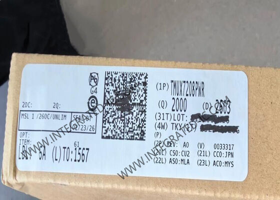 TMUX7208PWR تراشه مدار یکپارچه 44V لاچ-اپ ایمن یک کانال دقیق چندگانه با منطق 1.8V