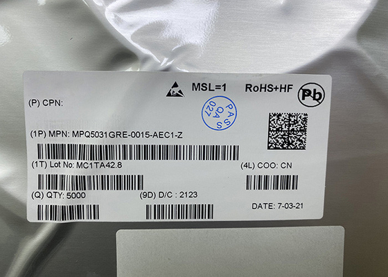 کنترلر PD تک پورت USB MPQ5031GRE-0015-AEC1-Z USB PD 3.0 MPQ5031 QFN20