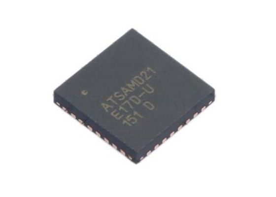 تراشه مدار مجتمع میکروکنترلرهای ATSAMD21E17D-MFT آی سی QFN32 کم مصرف