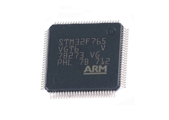 تراشه مدار مجتمع STM32F765VGT6 IC 100-LQFP میکروکنترلر تک هسته ای 1MB