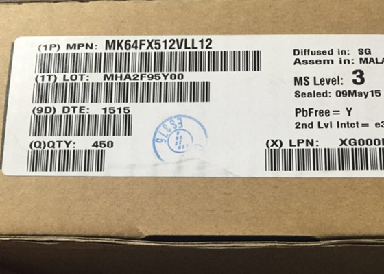 میکروکنترلر ARM Cortex-M4 تراشه مدار مجتمع 32 بیتی MK64FX512VLL12 120 مگاهرتز
