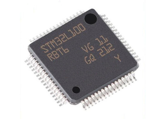 تراشه مدار مجتمع 32 مگاهرتز STM32L100RBT6 میکروکنترلرهای تک هسته ای آی سی 64LQFP
