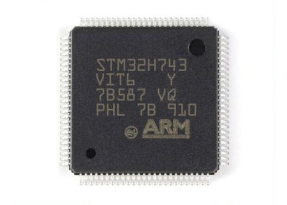 میکروکنترلرهای تک هسته ای 480 مگاهرتز ARM Cortex M7 STM32H743VIT6 تراشه LQFP100